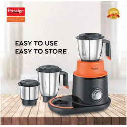 Prestige Stock O Mi 750 W Mixer Grinder, 3 Jars (1500 ml, 1000 ml, 400 ml) (Orange, Black)